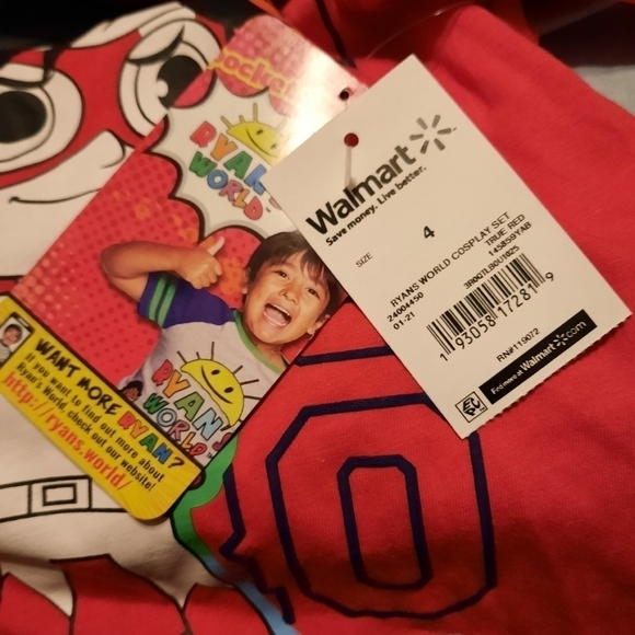 Ryan's World Hooded Tee Boy's Size 4 NWT - Picture 5 of 7